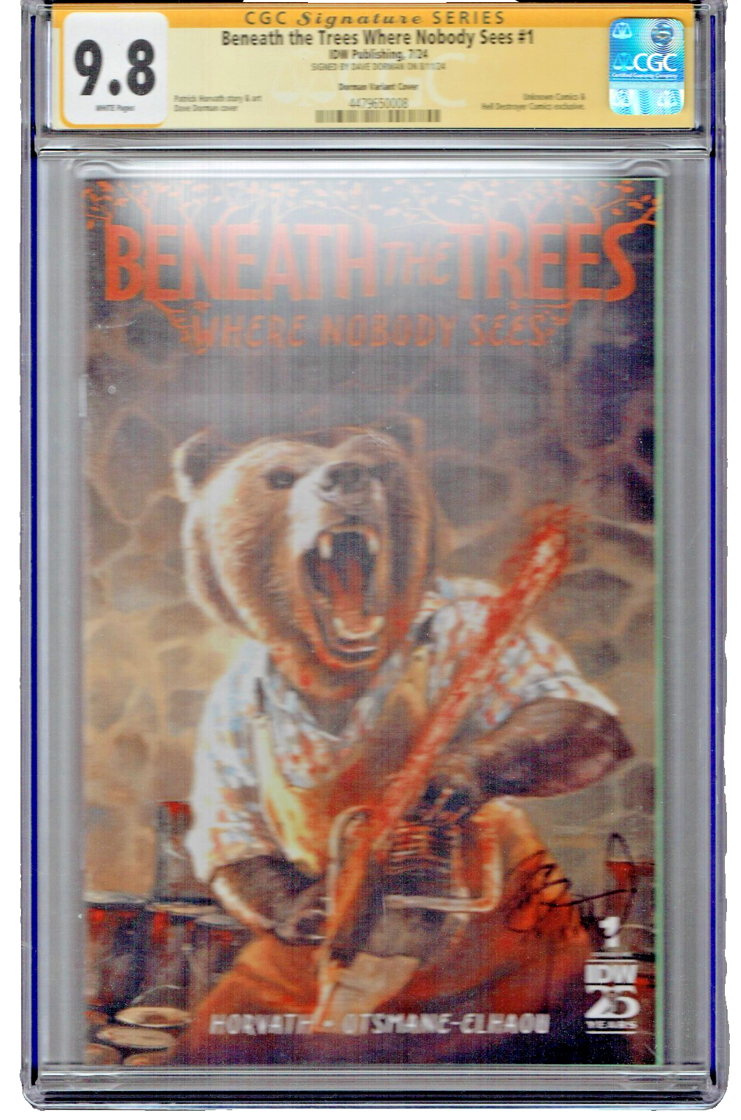 Beneath the Trees Where No One Sees #1 SDCC Texas Chainsaw by Dave Dorman