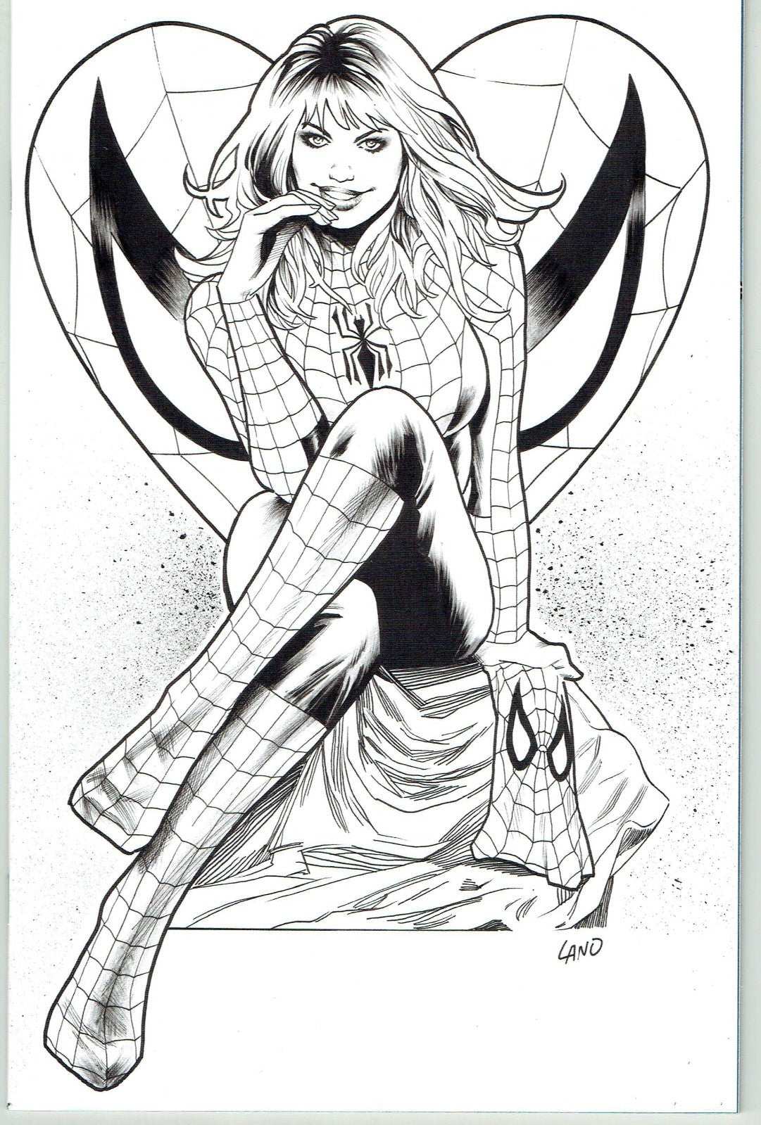 Amazing Spider-Man #25 1:50 Greg Land Mary Jane Sketch Variant Marvel 2022
