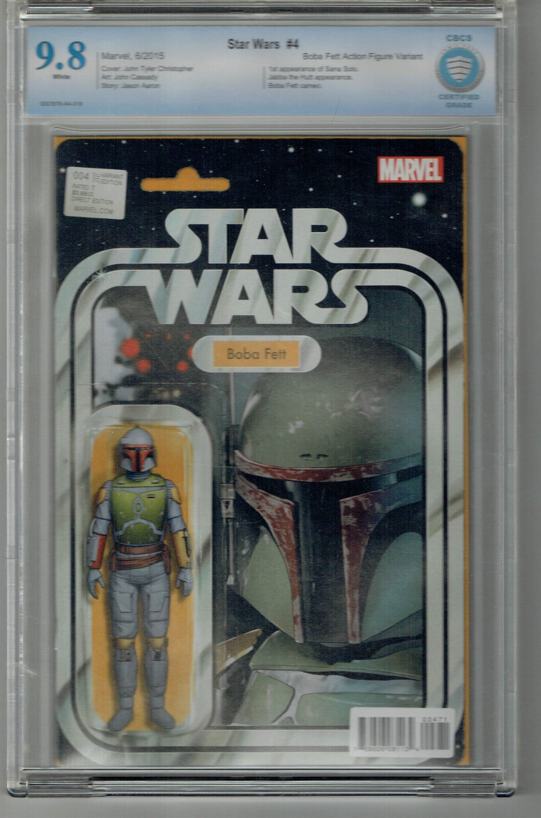 CBCS 9.8 Boba Fett ACTION FIGURE VARIANT STAR WARS #4