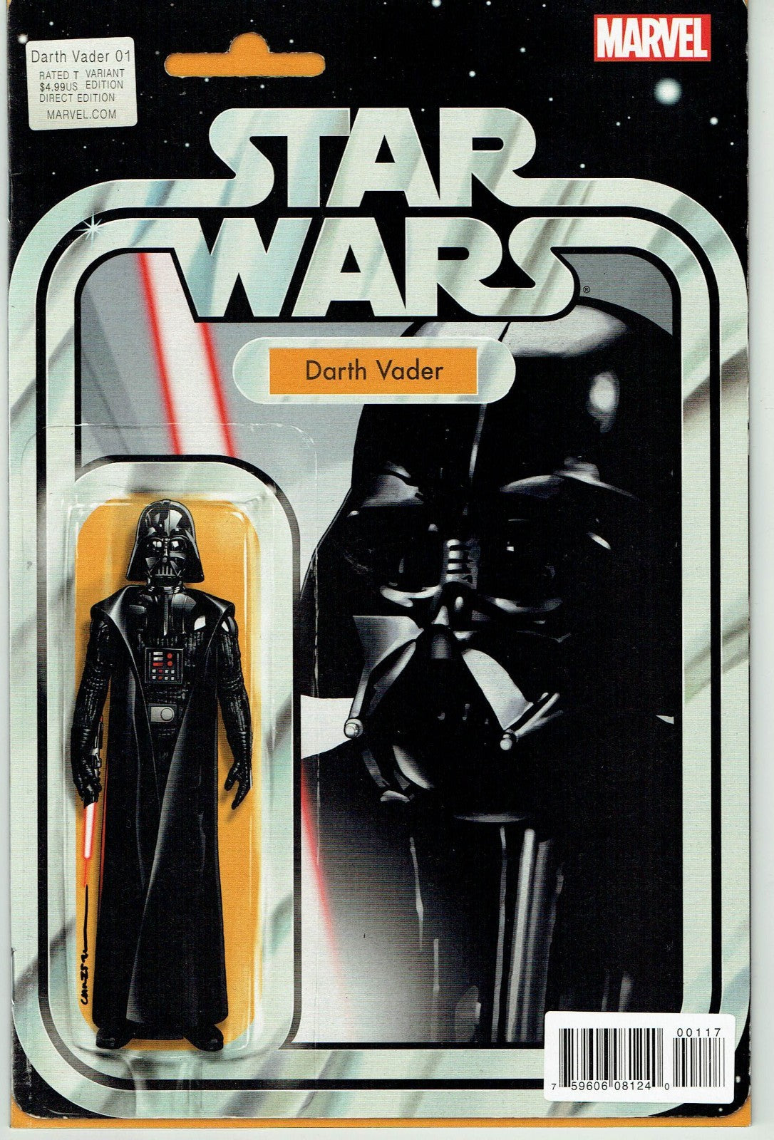Darth Vader #1 Vader Action Figure Variant by John Tyler Christopher Signed