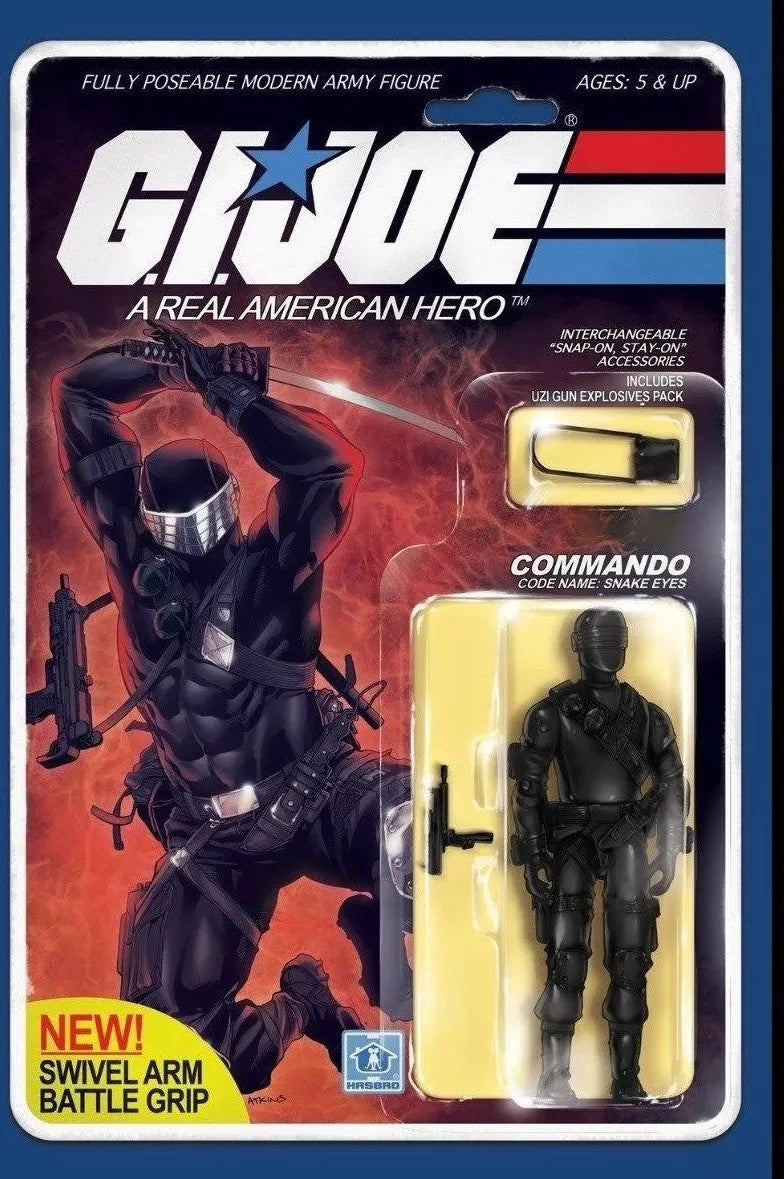 GI Joe: Real American Hero #215 by ROBERT ATKINS Action Figure COMIC BOOK Varian