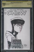 CHEW: DEMON CHICKEN POYO #1 CBCS 9.8 SKETCH BY ROB GUILLORY