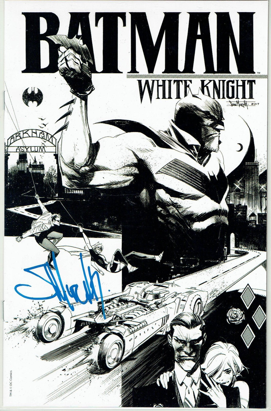 Batman: White Night #1 B&W Variant Sean Murphy Signed