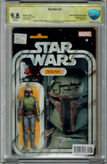 CBCS 9.8 Boba Fett ACTION FIGURE VARIANT STAR WARS #4 Singed by JEREMY BULLOCH