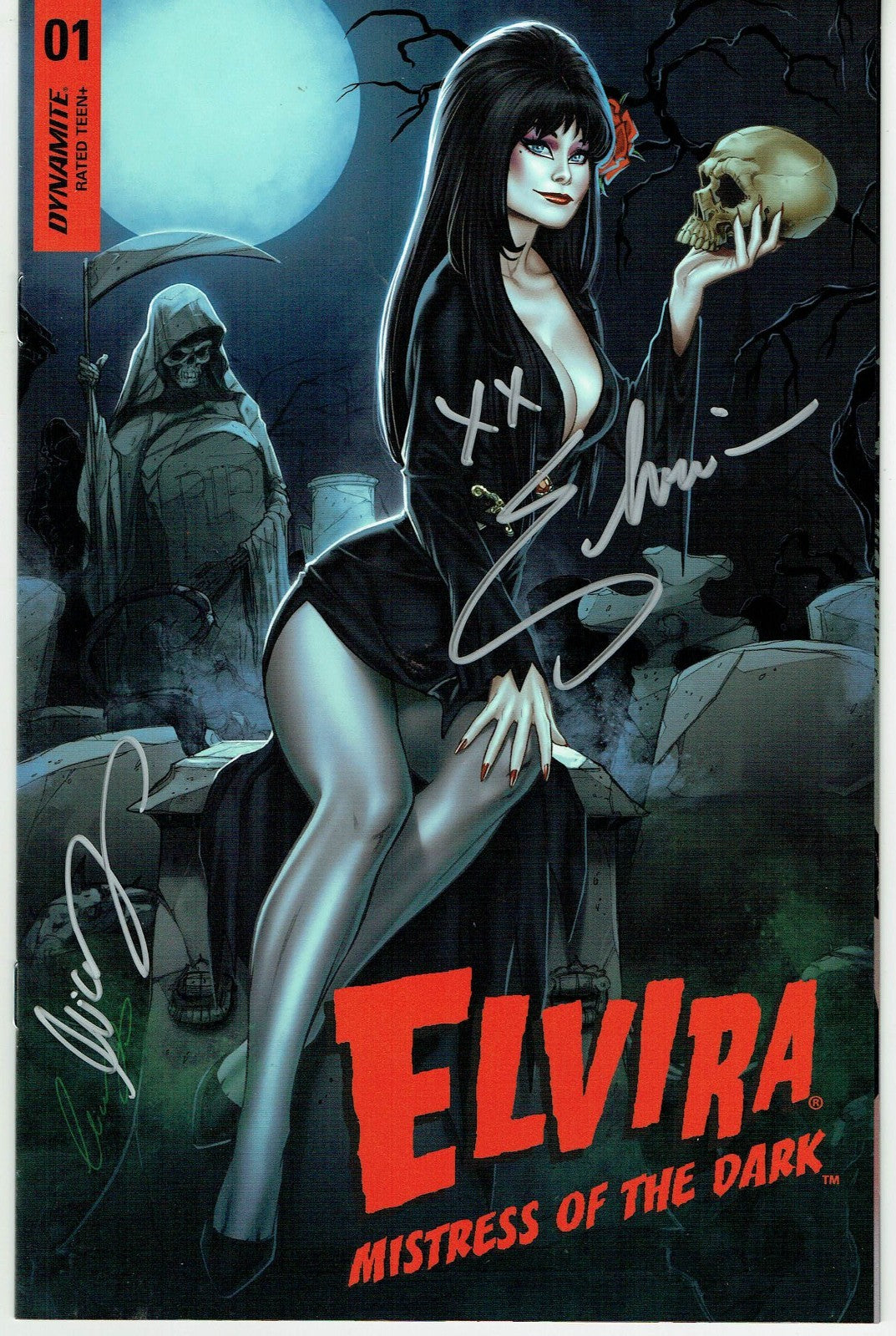 Elvira: Mistress of the Dark #1 by Elias Chatzoudis Variant Signed by Elvira