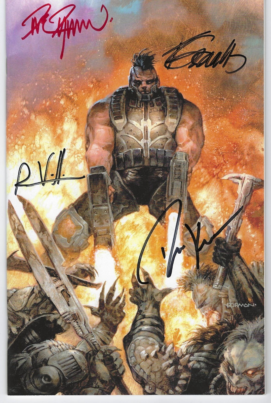 Planet Death #1 by Dave Dorman Virgin Con Variant 4x signed