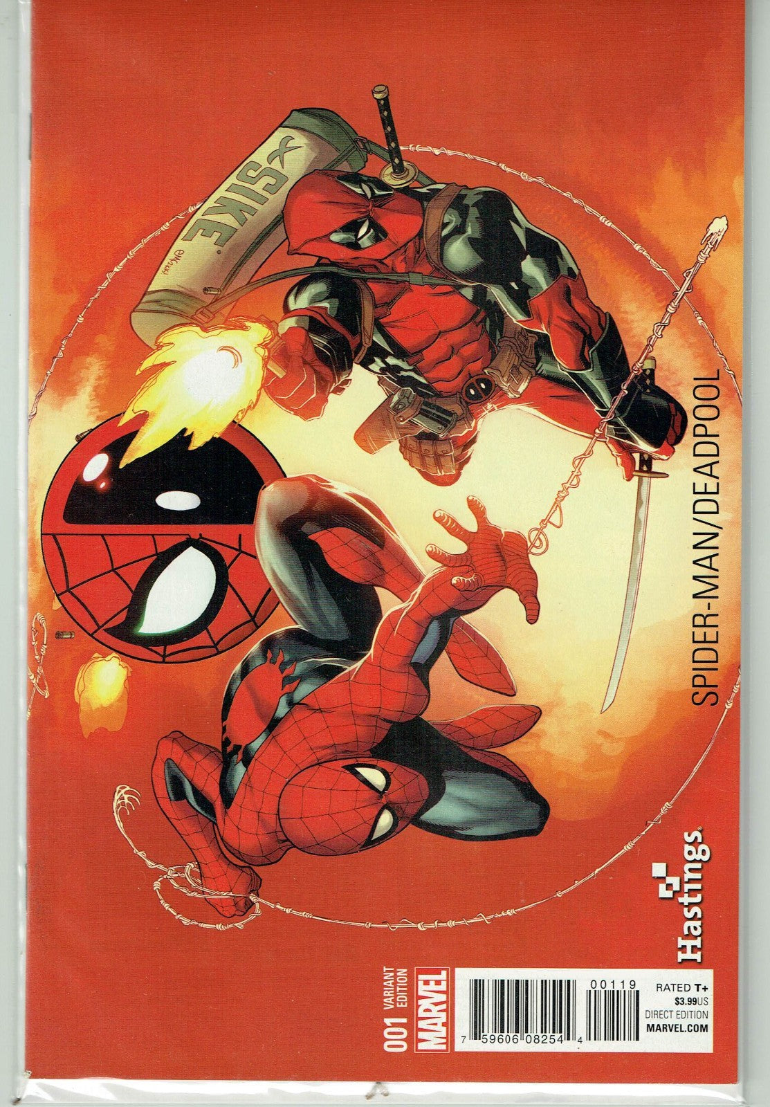 DeadPool #1 Hastings Cover Variant signed by Ed McGuinness